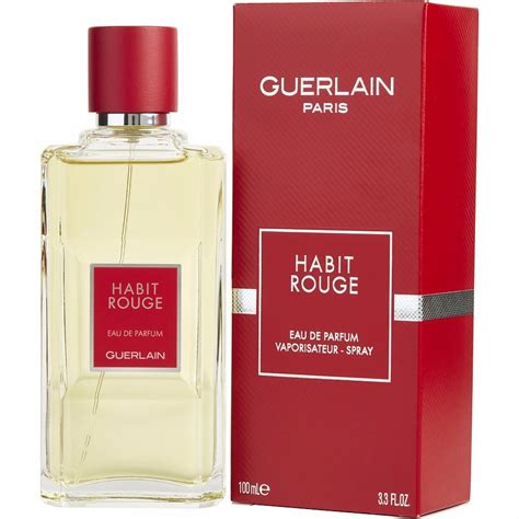 Habit Rouge Eau de Parfum Guerlain pour homme .